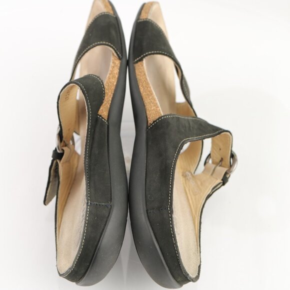 Mephisto Womens Afida Sandal Size 41 10 Black Leather Slide Flip Flop Casual - Picture 8 of 11